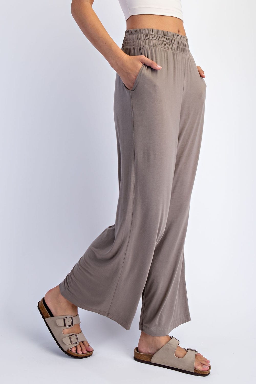 Cloud Nine Moss Brown Cropped Pant