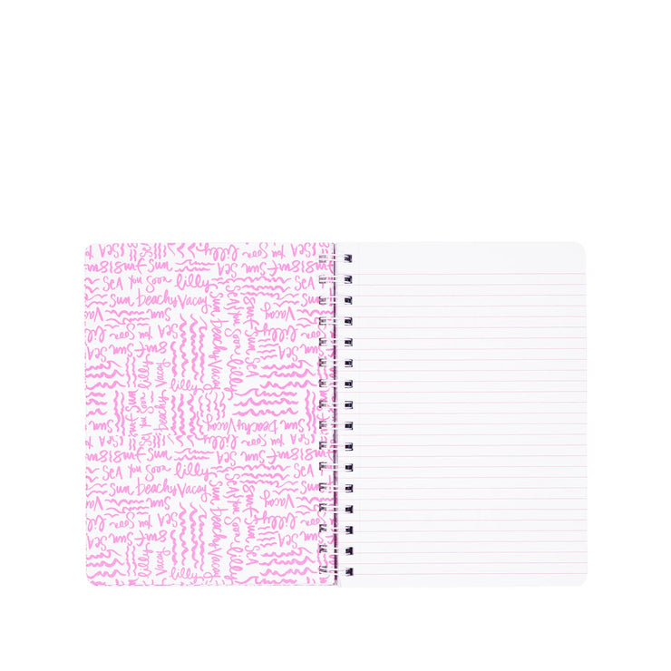 Lilly Pulitzer Rousseau Pink Cute as Shell Mini Notebook