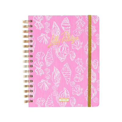 Lilly Pulitzer Large Agenda in Rousseau Pink Cute as Shell