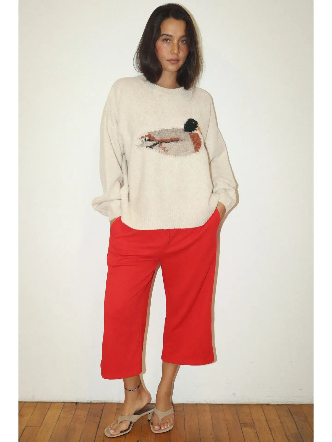 Mallard Duck Cozy Knit Sweater Mallard Duck Cozy Knit Sweater Tops
