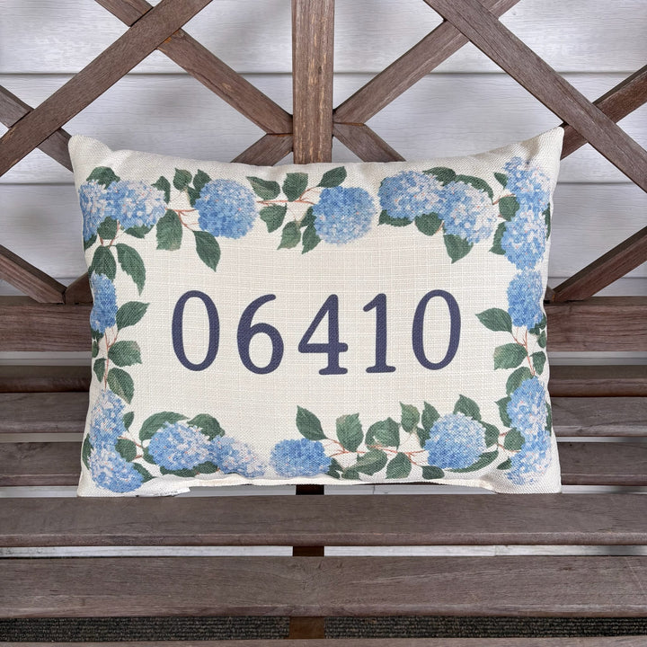 Hydrangea 06410 Zip Code Pillow
