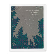 You Two Are Together In The Stars Wedding Card