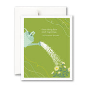 Great Things Have Small Beginnings Baby Shower Card