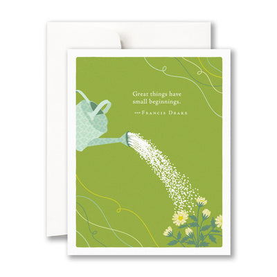 Great Things Have Small Beginnings Baby Shower Card