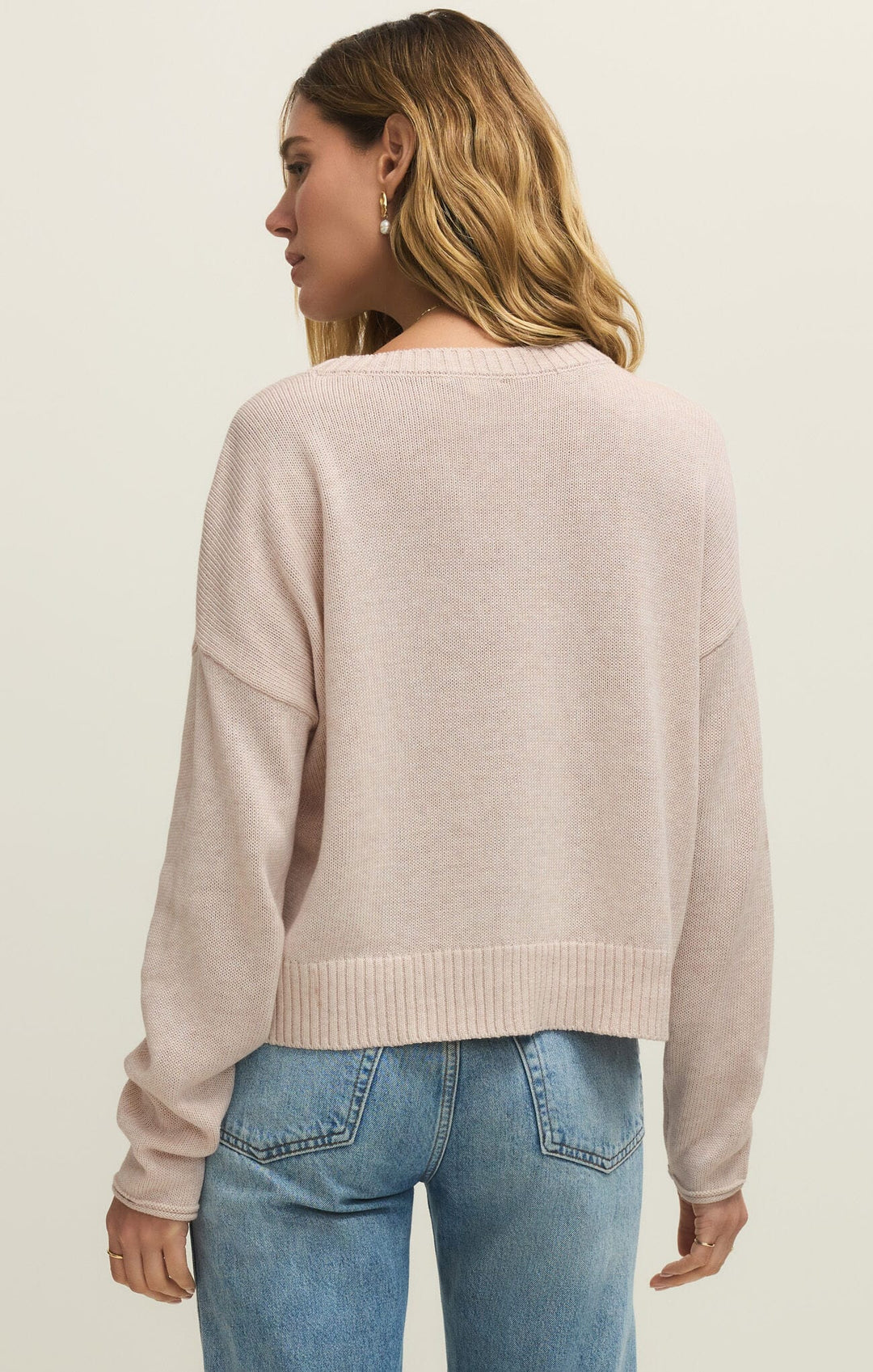 Z Supply Sienna Coastal Sweater in Light Oatmeal Heather