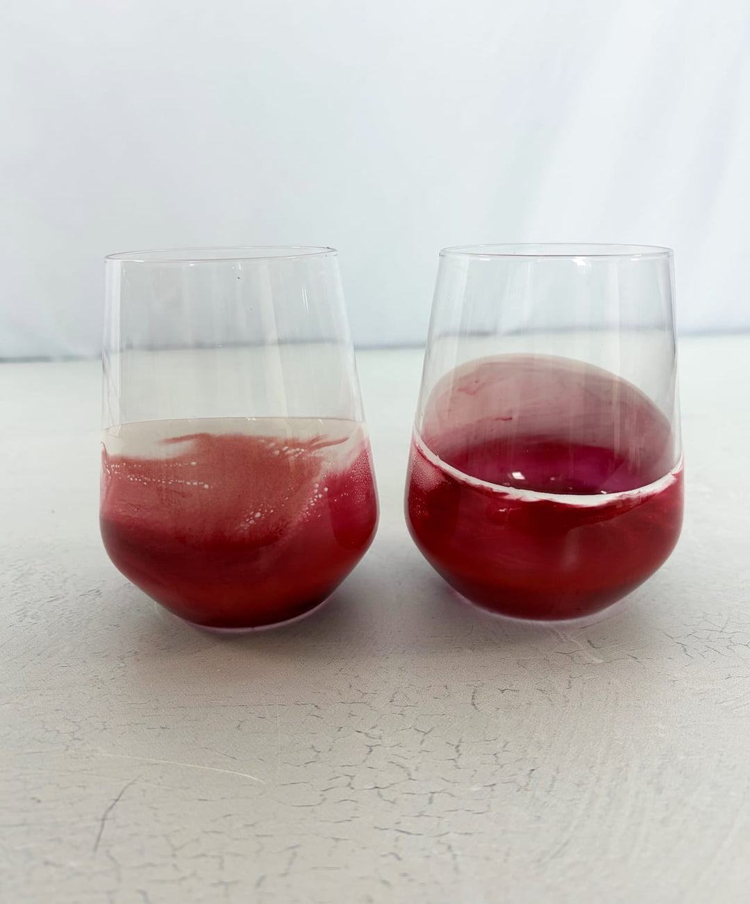 Resin Art Stemless Wine Glass Handcrafted Resin Art Stemless Wine Glass – 15 oz Winterberry Home