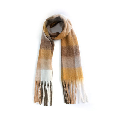 Frosty Fringe Scarf - Toffee