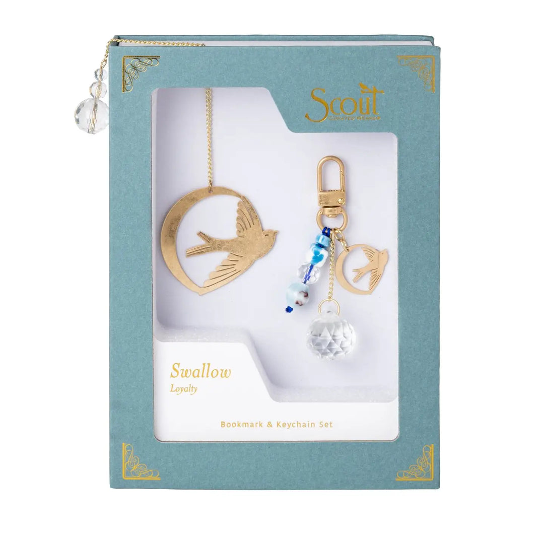 Bookmark & Keychain Set - Swallow/Loyalty Swallow Loyalty Bookmark & Keychain Gift Set Accessories