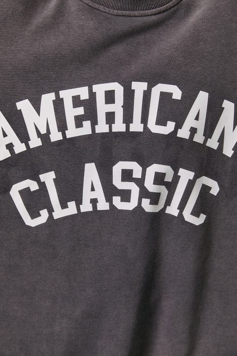 American Classic Oversized Reversible Mock Neck Sweatshirt