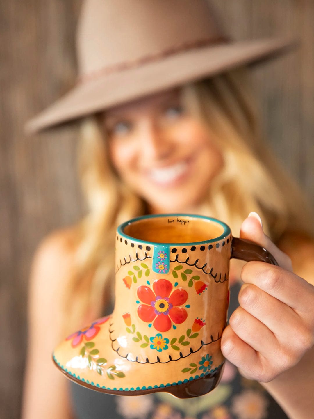 Betty the Boot Folk Art Mug