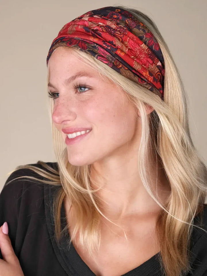 Natural Life Stella Blooms Boho Bandeau Stella Blooms Floral Boho Bandeau Headband &amp; Scarf Accessories