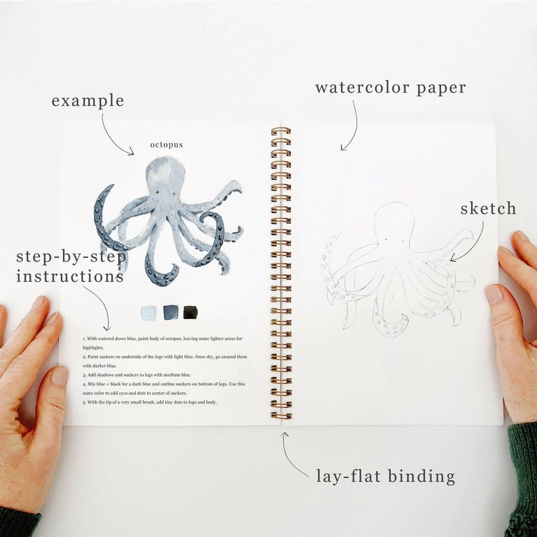 Emily Lex Studio Watercolor Seaside Workbook