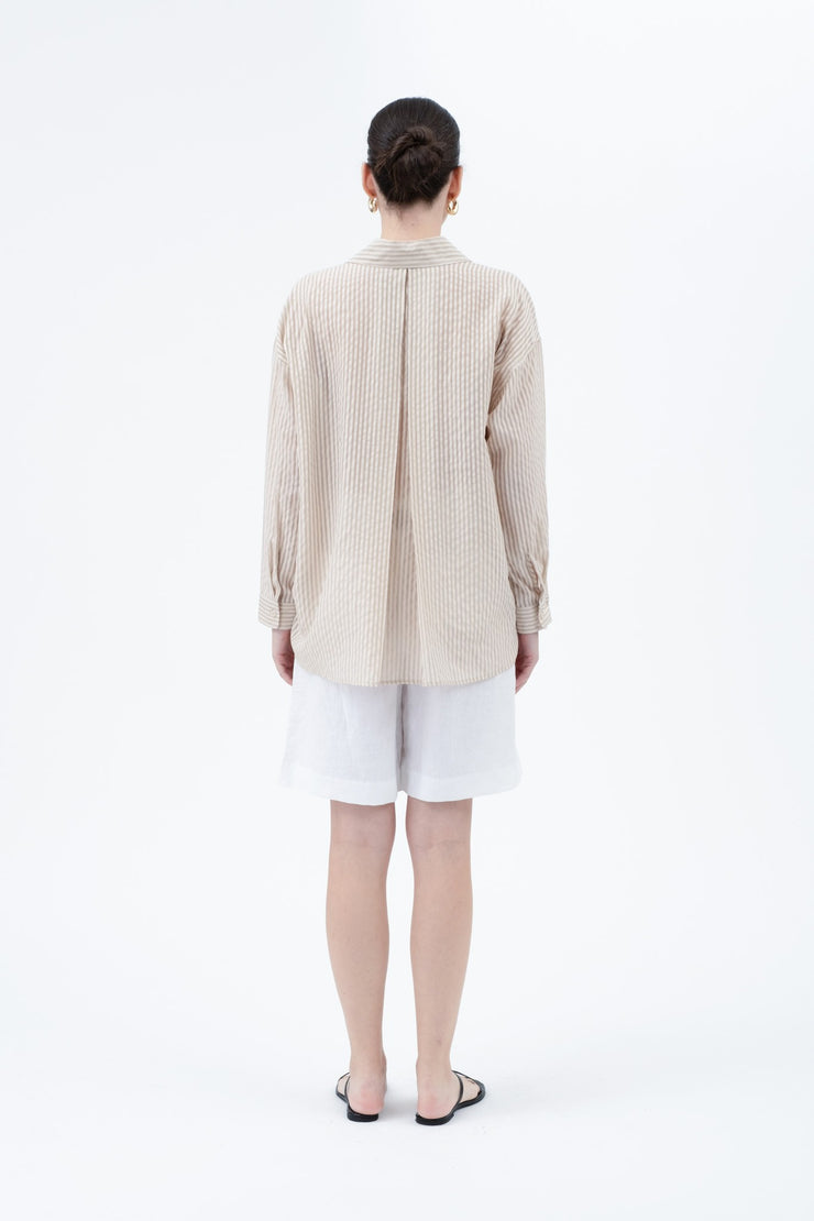 Sundown Striped Sheer Shirt