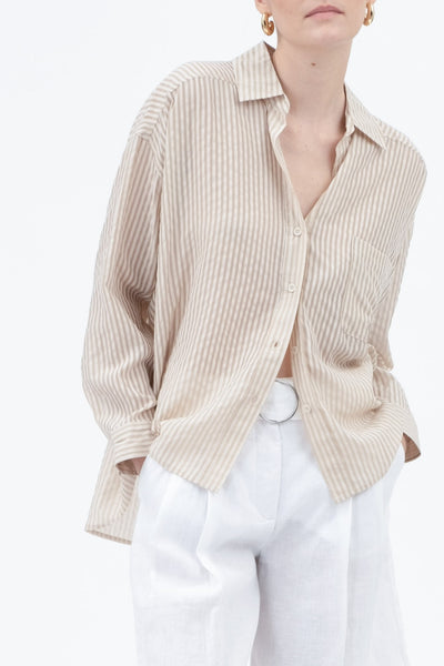 Sundown Striped Sheer Shirt