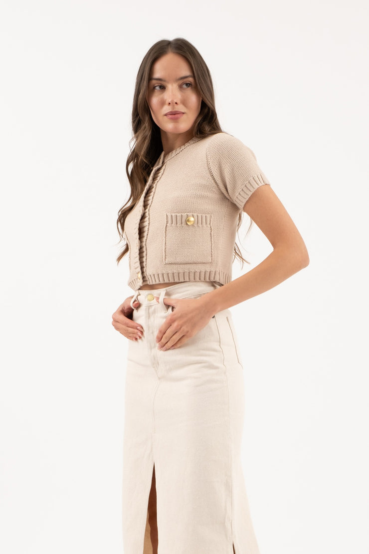 Golden Button Cardigan