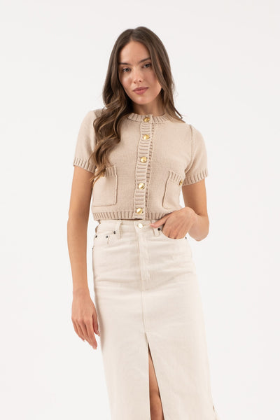 Golden Button Cardigan