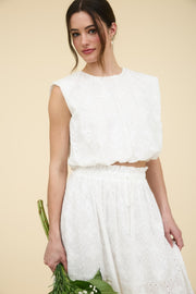 White Eyelet Celebration Set