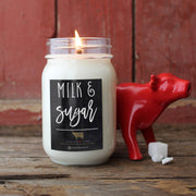 Milk House Mason Jar Candle - Milk & Sugar