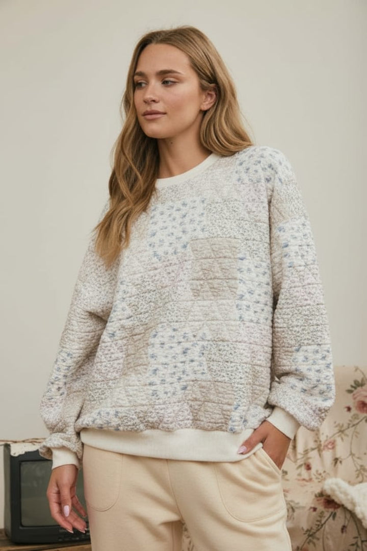 Willow Multi-Floral Patchwork Sweatshirt