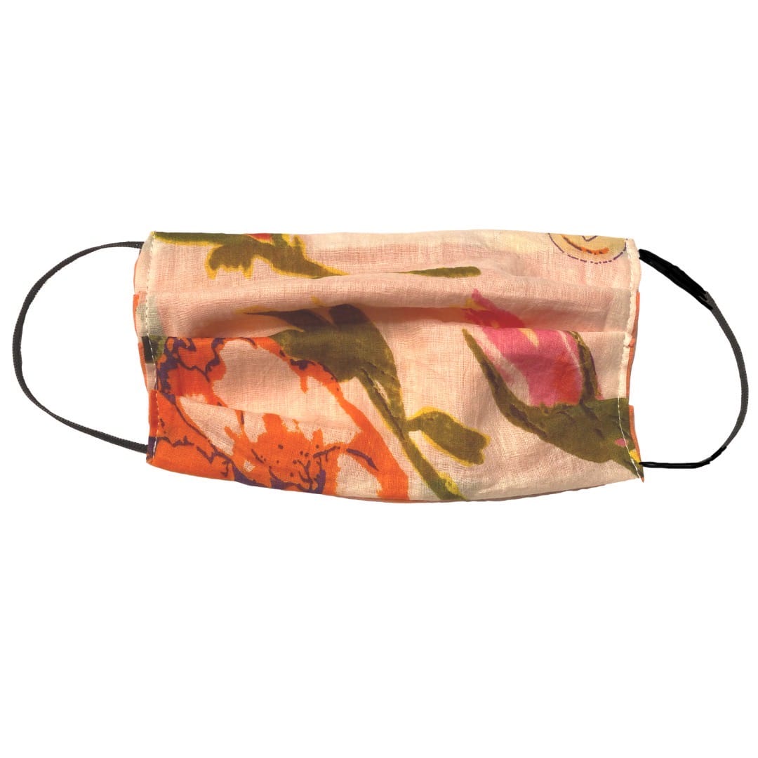 Coral Floral Mask Coral Floral Mask Masks