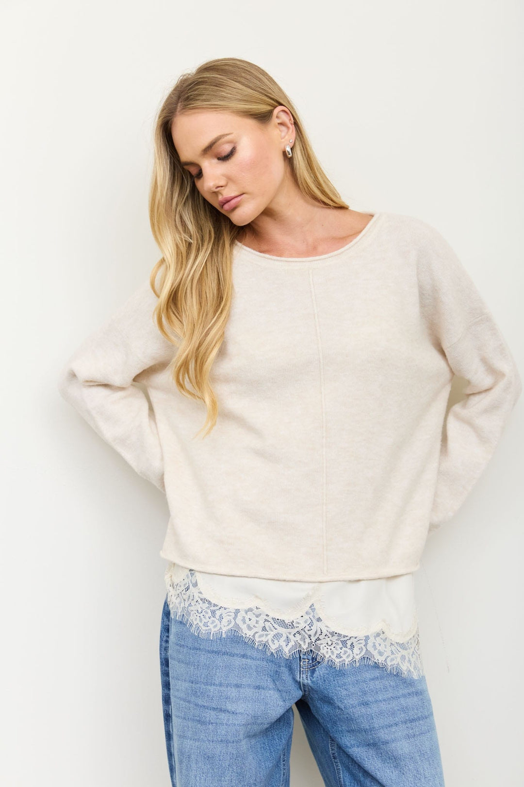 Always Cozy Rolled Neck Sweater Always Cozy Rolled Neck Sweater | Relaxed Wool Blend Tops