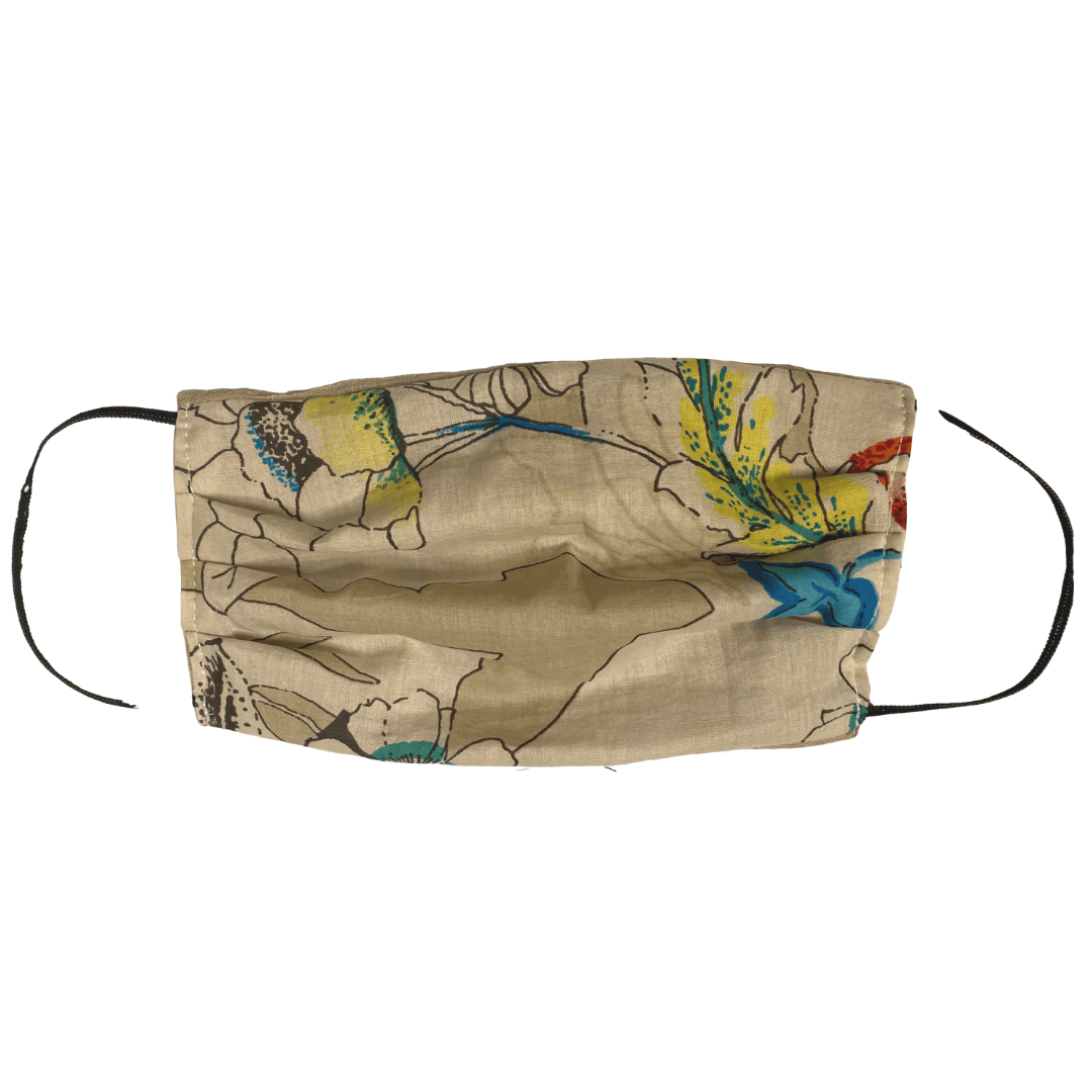 Beige Floral Mask Beige Floral Mask Masks