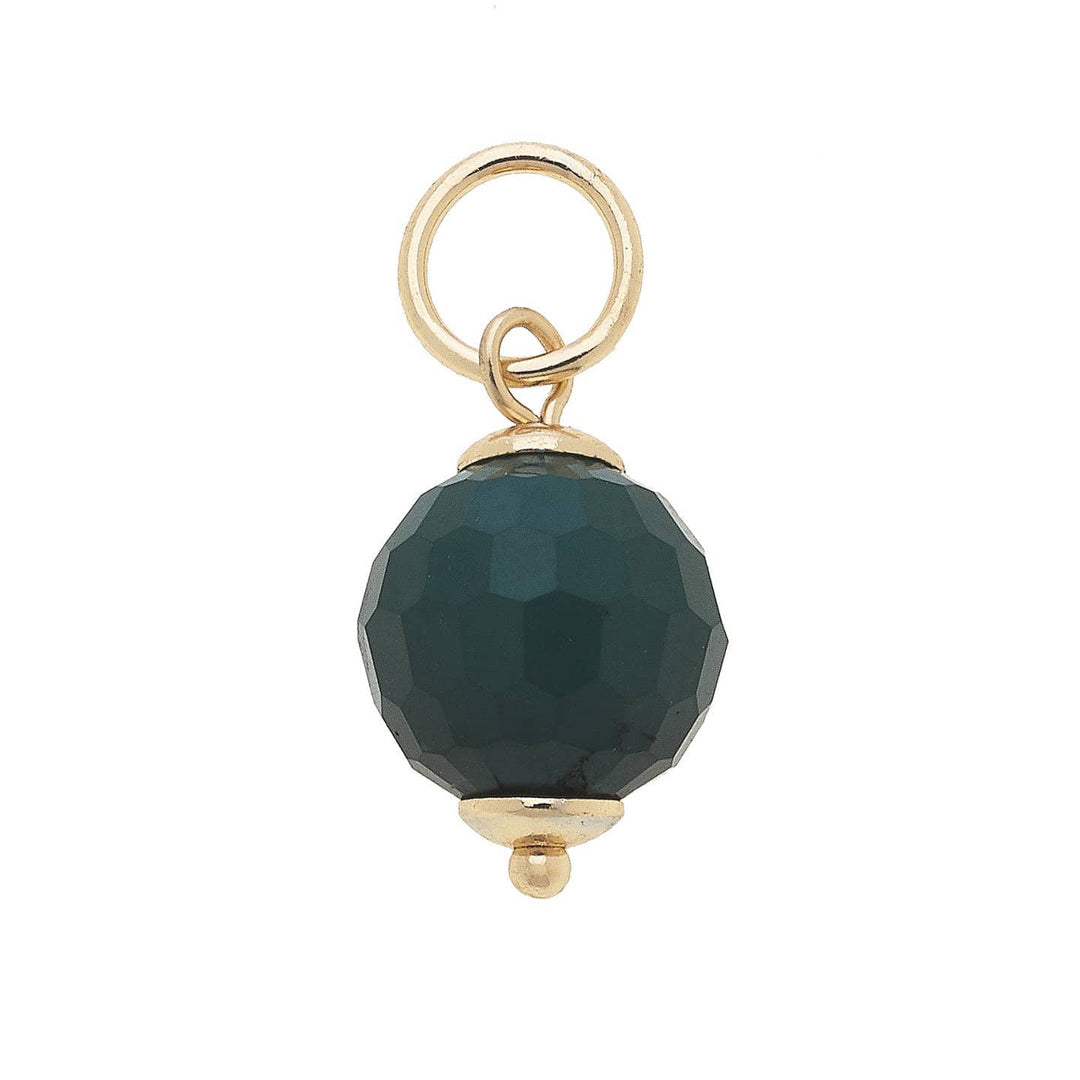 Resin Bead Charm Resin Bead Charm | 18K Gold-Plated Colorful Charm Green