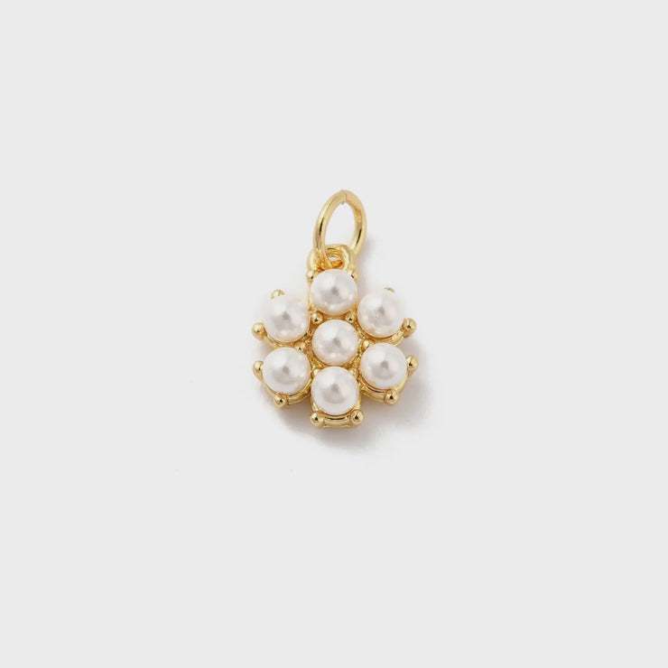 Pearl Flower Charm
