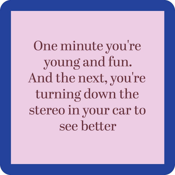 Turn Down Stereo Coaster