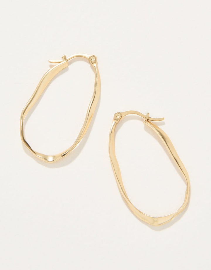 Spartina 449 Isle of Hope Hoop Earrings Gold