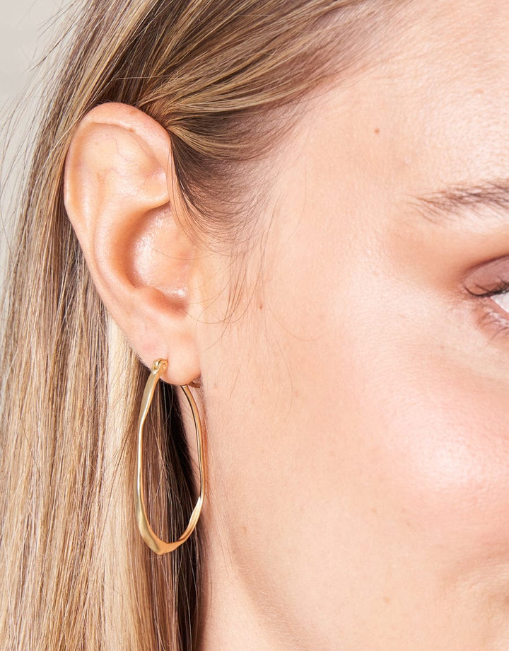Spartina 449 Isle of Hope Hoop Earrings Gold