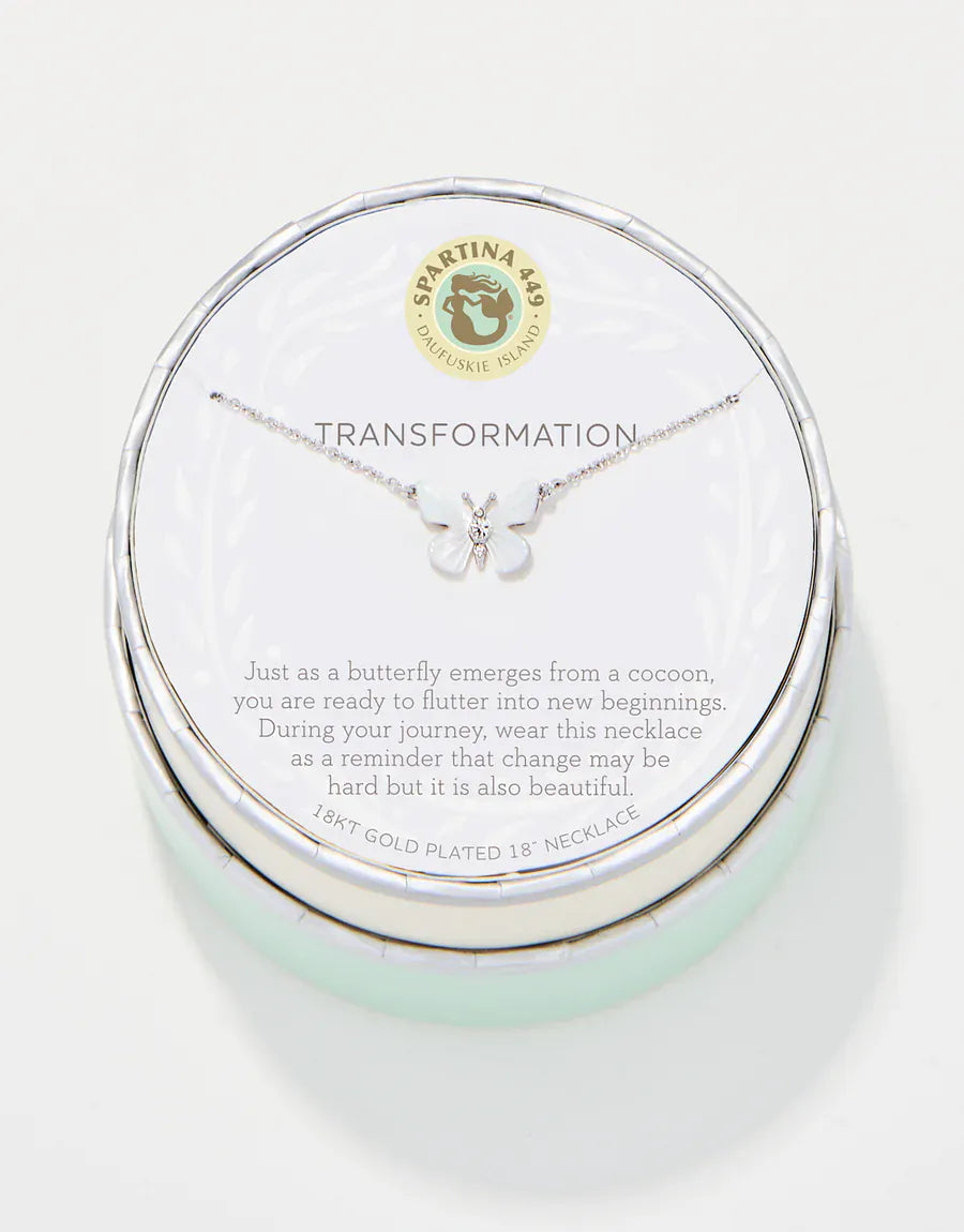 Spartina 449 Transformation Mother of Pearl Monarch Necklace