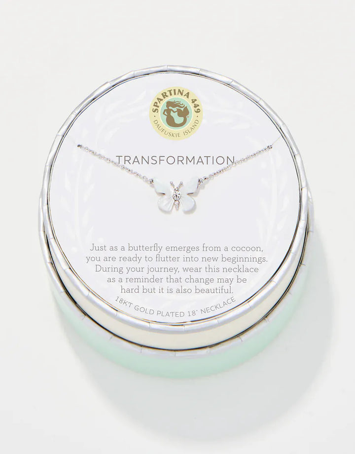 Spartina 449 Transformation Mother of Pearl Monarch Necklace