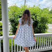 Shell Seeker Flutter Sleeve Dress