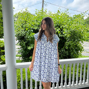 Shell Seeker Flutter Sleeve Dress