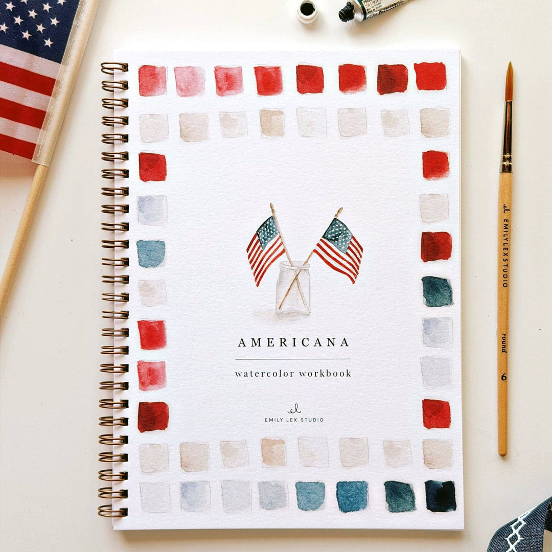 Emily Lex Studio Watercolor Americana Workbook