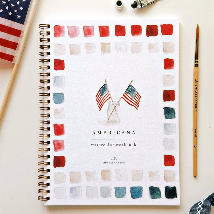 Emily Lex Studio Watercolor Americana Workbook