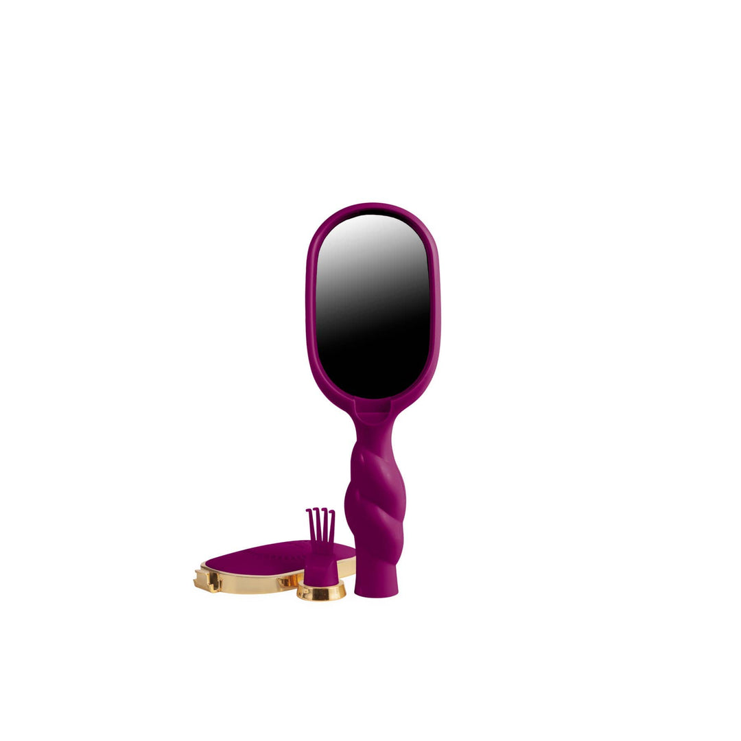 Teleties Mini Boar Bristle Hair Brush - Mulberry