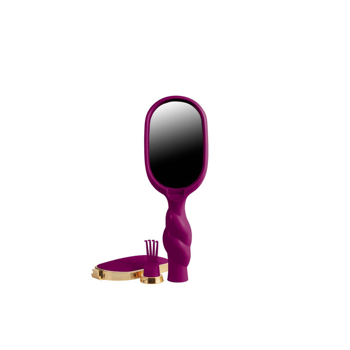 Teleties Mini Boar Bristle Hair Brush - Mulberry