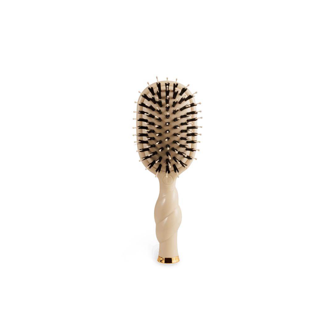 Teleties Mini Boar Bristle HairBrush | Tan