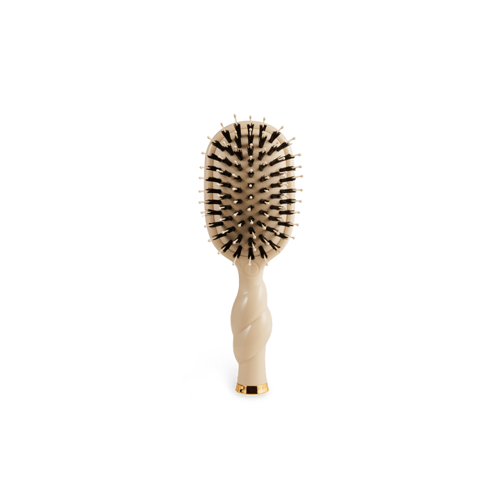 Teleties Mini Boar Bristle HairBrush | Tan