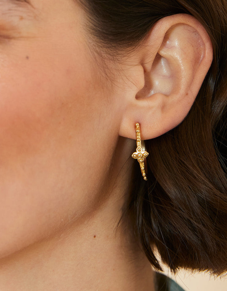 Spartina 449 Richmond Hill Hoop Earrings 25mm