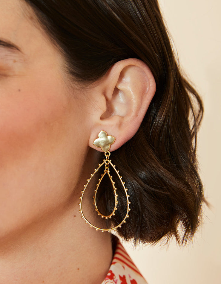 Spartina 449 Richmond Hill Teardrop Earrings Gold