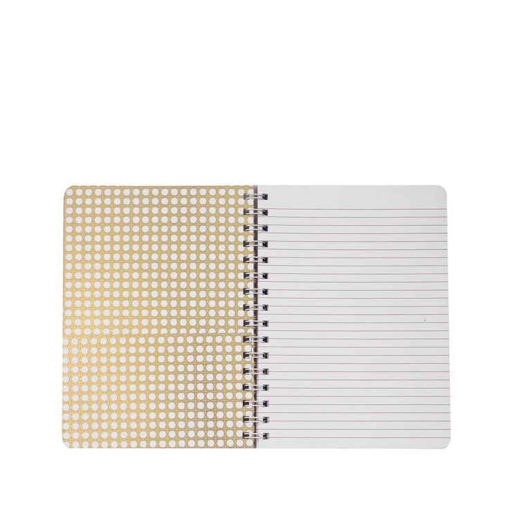 Lilly Pulitzer Gold Metallic Bon Vivants Mini Notebook