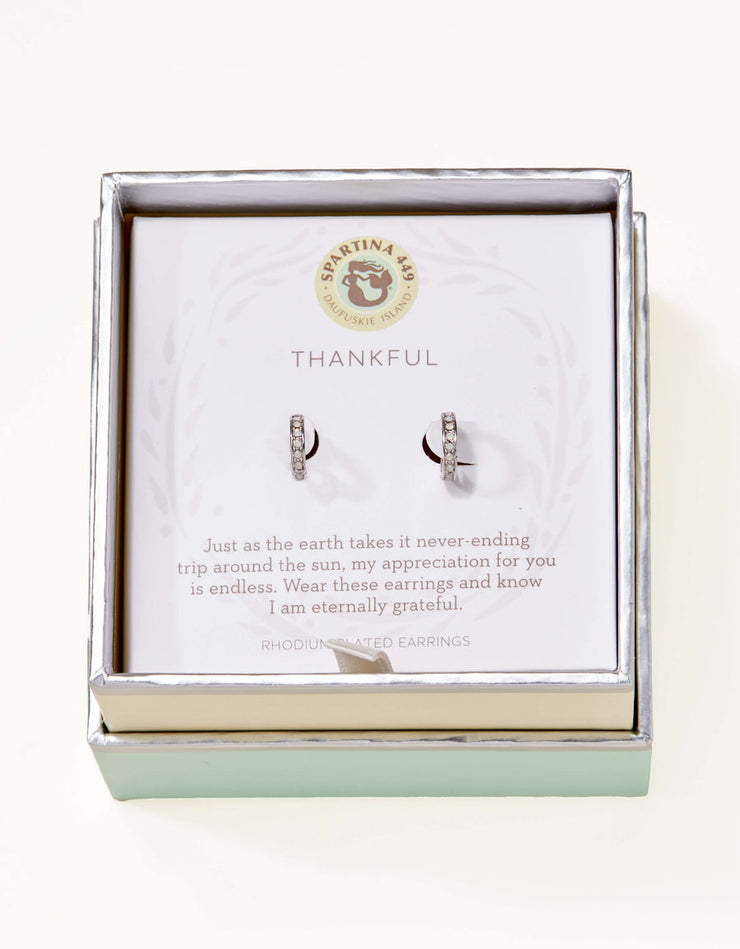 Spartina 449 Sea La Vie Thankful/Ring Hoop Earrings