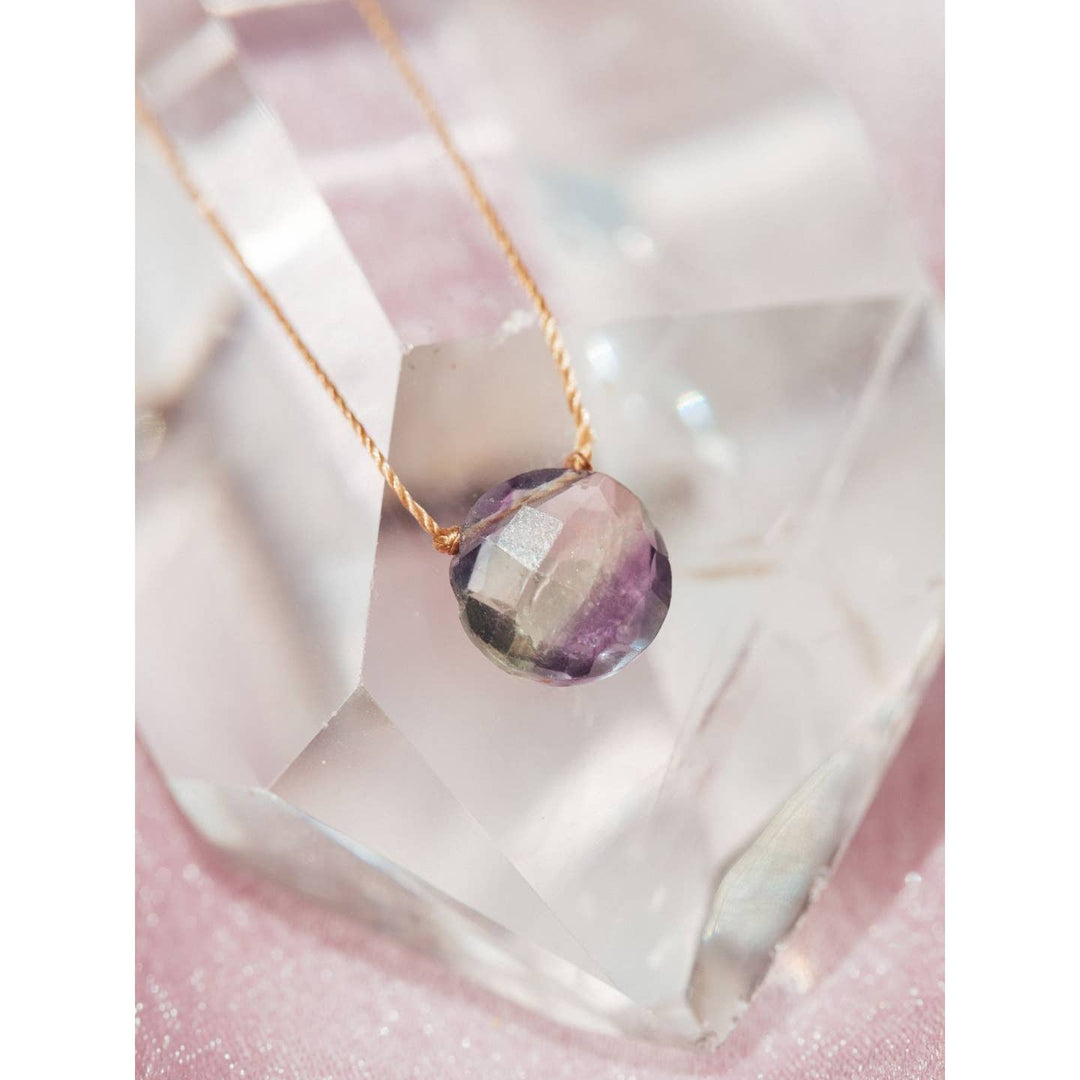 Fluorite Gemstone Necklace - You Are Amazing