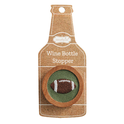 Football Emb Bottle Stopper
