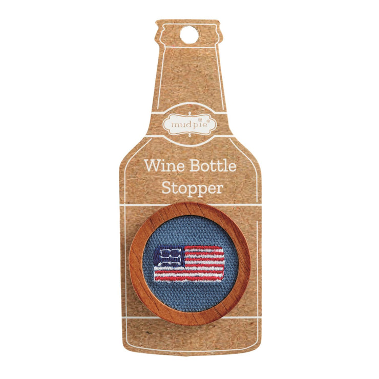 Flag Emb Bottle Stopper