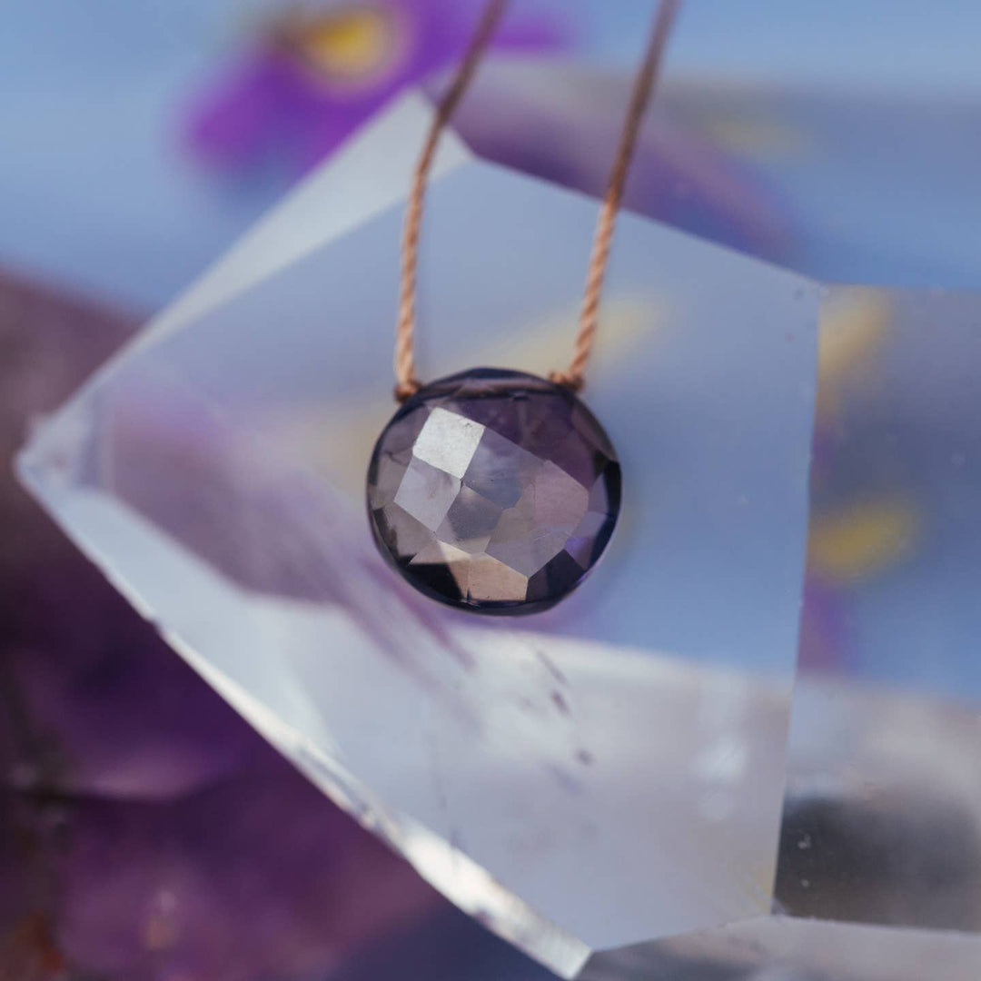 Iolite Gemstone Necklace - I Believe in You