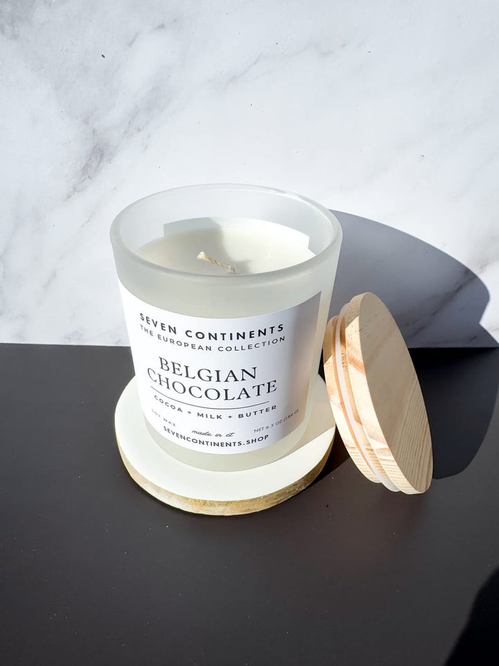 Seven Continents Belgian Chocolate Candle
